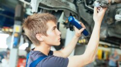 Apprentice mechanic. | Newsreel