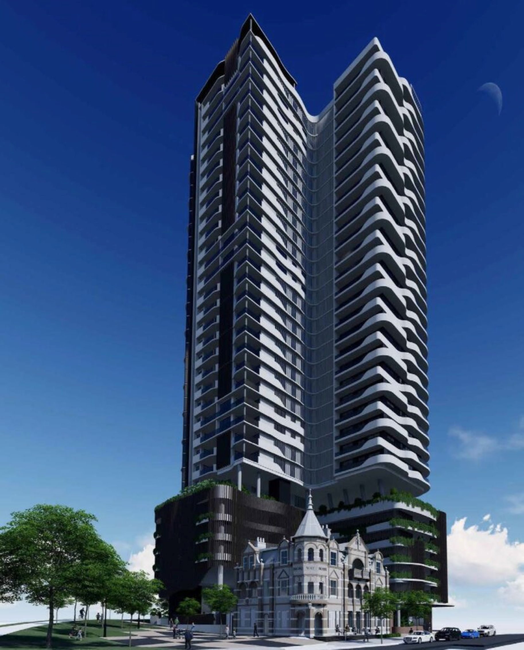 Broadway Hotel and tower development, Brisbane. | Newsreel