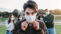 Man wearing mask. | Newsreel
