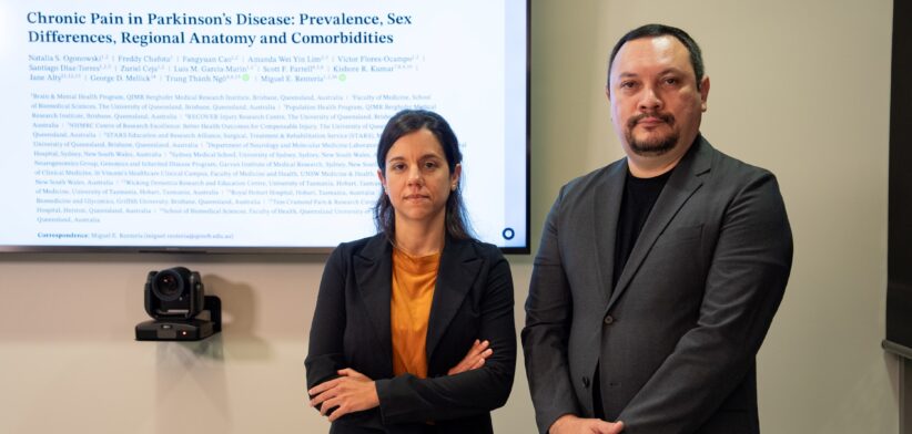 Dr Kismore Kumar and Associate Professor Miguel Renteria.