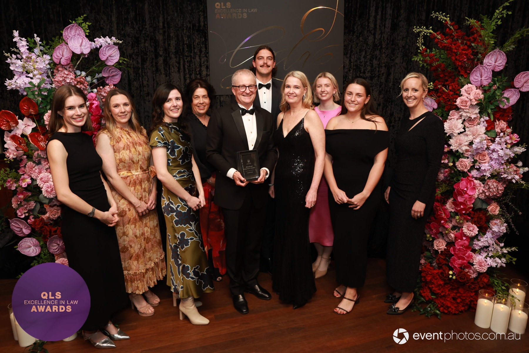 The McCullough Robertson team receiving it award - Newsreel