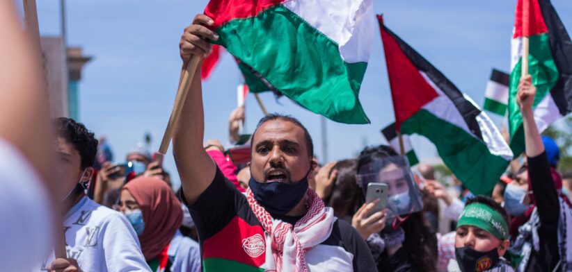 Free Palestine protest.