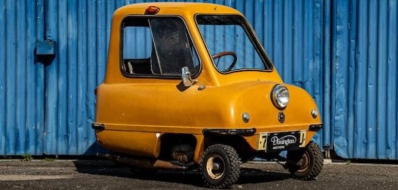 A 1964 Peel P50 microcar. | Newsreel