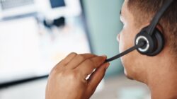 Call centre worker. | Newsreel