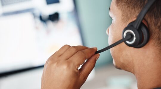 Call centre worker. | Newsreel