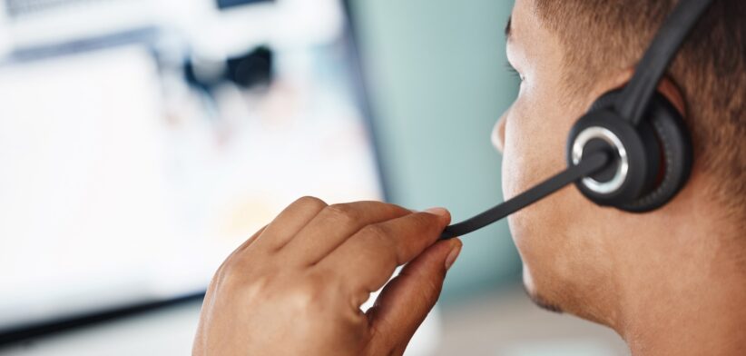 Call centre worker. | Newsreel