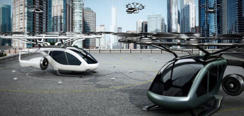 Flying taxis. | Newsreel