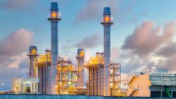 Gas-fired power station. | Newsreel