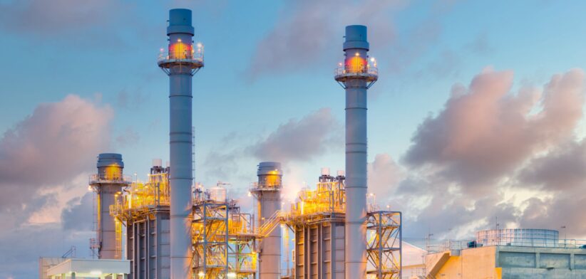 Gas-fired power station. | Newsreel