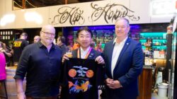 Hip Hops Head Brewer Shaun Reeves, Mayor of Sanyo-Onoda, Japan Goji Fujita and City of Moreton Bay Mayor Peter Flannery
