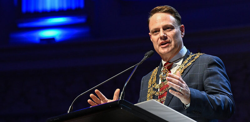 Brisbane Lord Mayor Adrian Schrinner - Newsreel