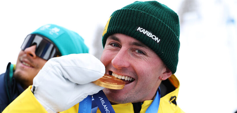 Cooper Woods with his Winter Olympics gold medal - Newsreel