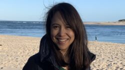 Newsreel Editor Susan Schwartz at Bulcock Beach in Caloundra in 2021 - Newsreel