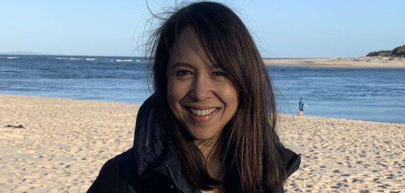 Newsreel Editor Susan Schwartz at Bulcock Beach in Caloundra in 2021 - Newsreel