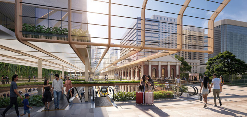 Brisbane Central Station - Newsreel