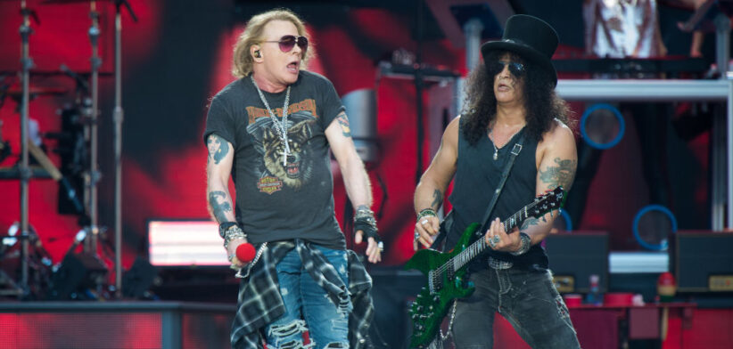 Axl Ros and Slash from Guns n' Roses - Newsreel