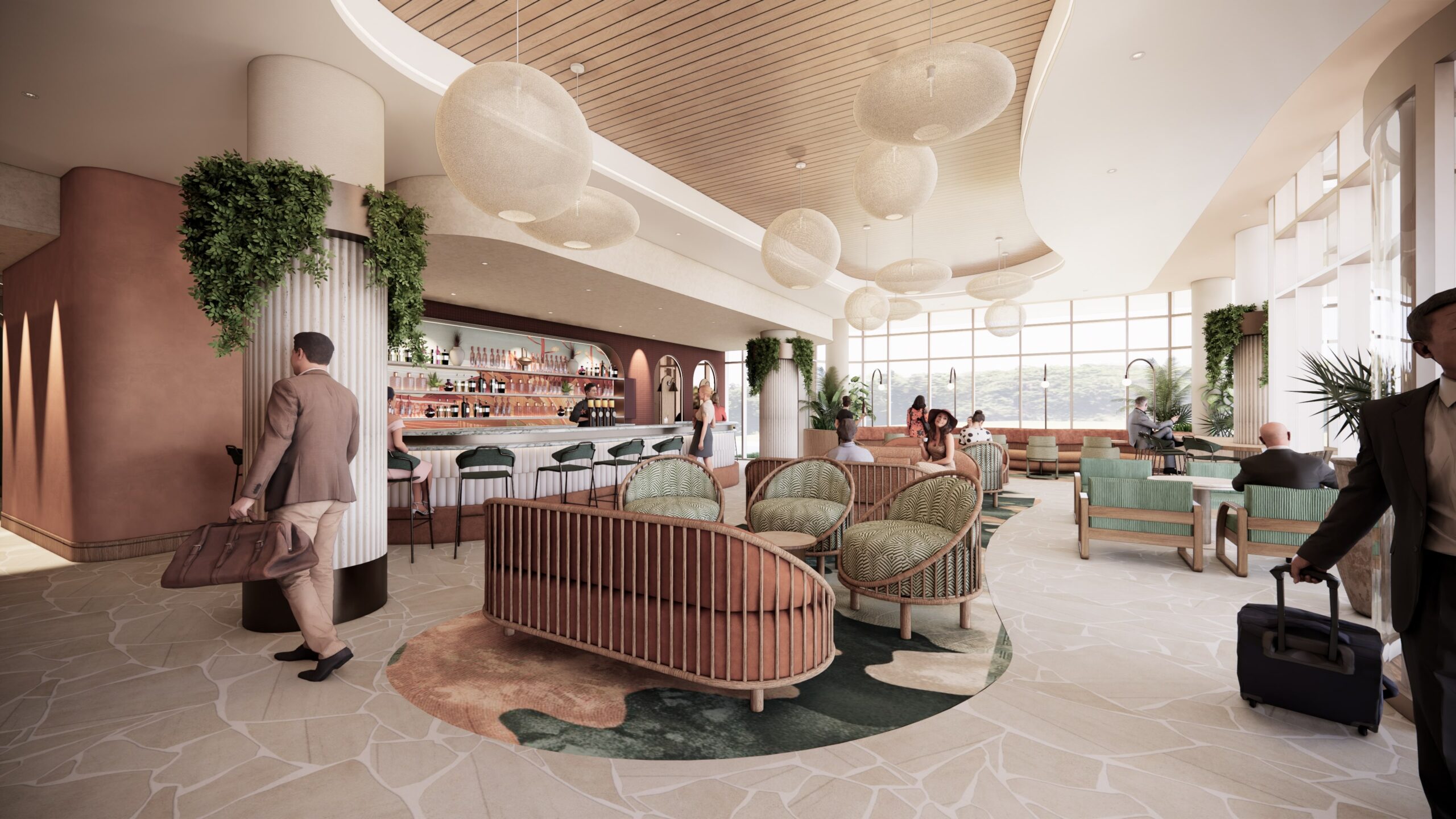 Avani Mooloolaba Beach Hotel lobby bar - Newsreel