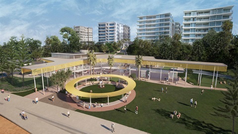 Work starts on new pavilion at historic Suttons Beach