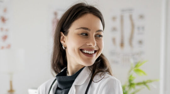 Professional Woman Physician Ready for Patient Consultation