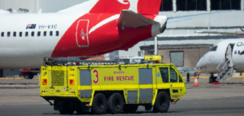 Airport fire patrol - Newsreel