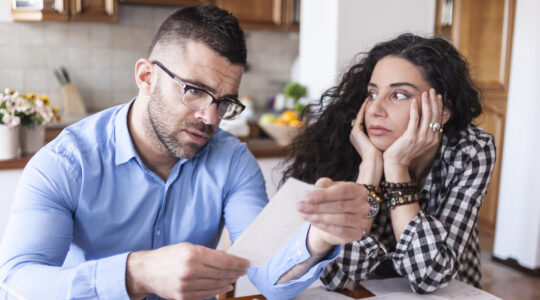 Couple having financial problems