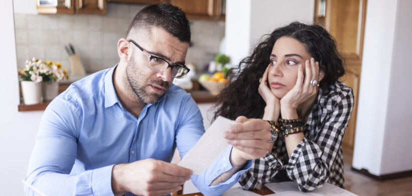 Couple having financial problems