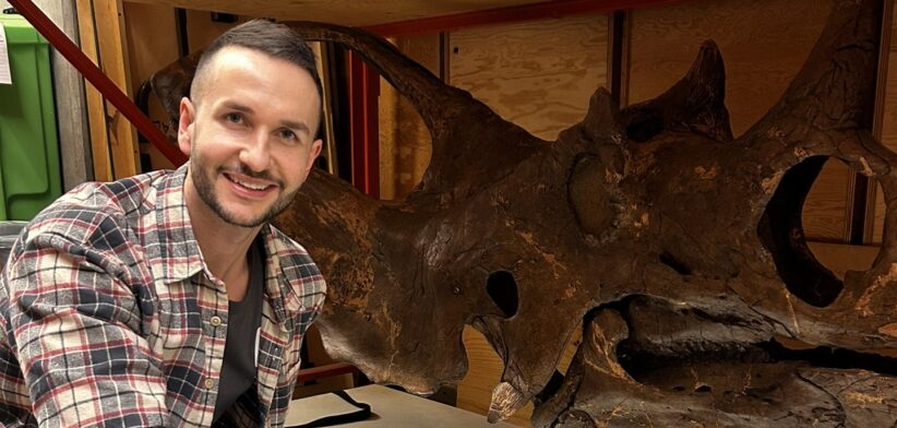 Dr Lomax & ceratopsian dinosaur