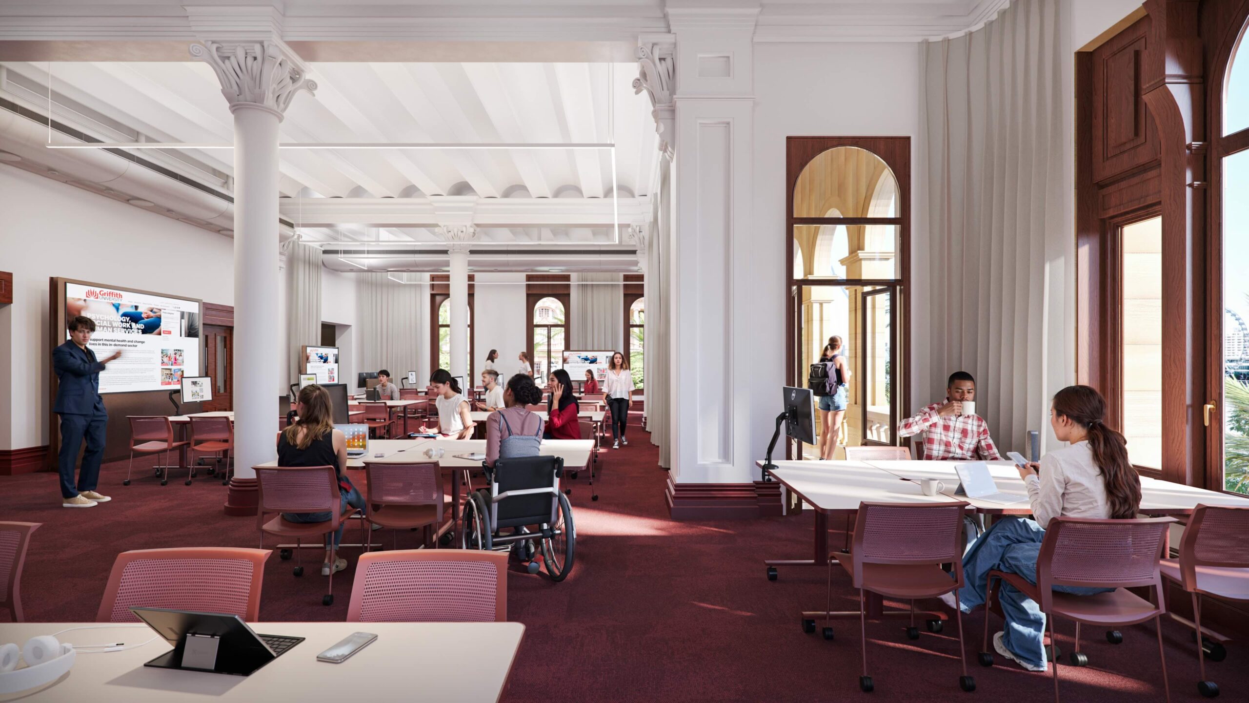 Griffith University Treasury Building - Newsreel.