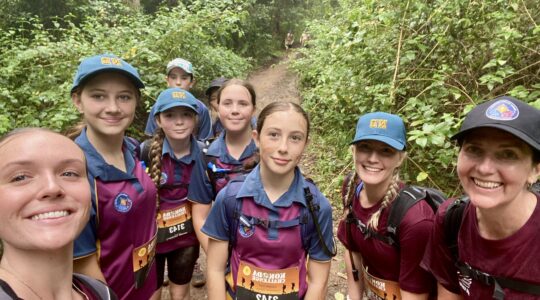 Notre Dame College training for 2026 Kokoda Challenge