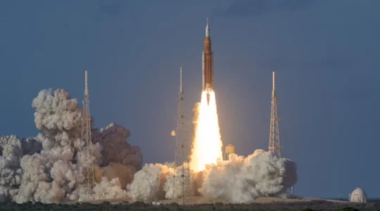 Mission launches for first moon flyby in 50 years
