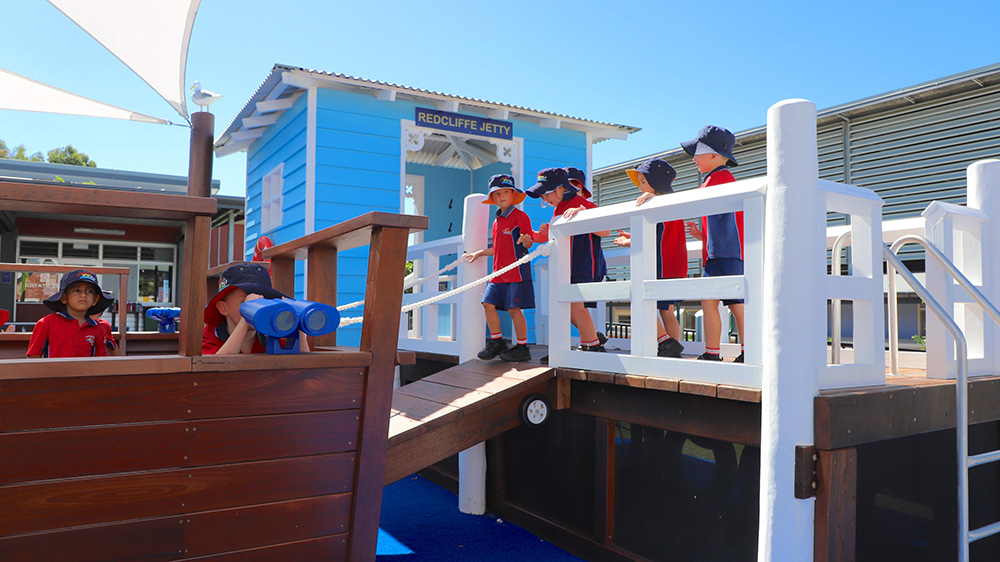 St Benedicts prep playground - Newsreel