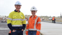 NQBP CEO Brendan Webb and Ward Civil Senior Project Engineer Michele Guild 1