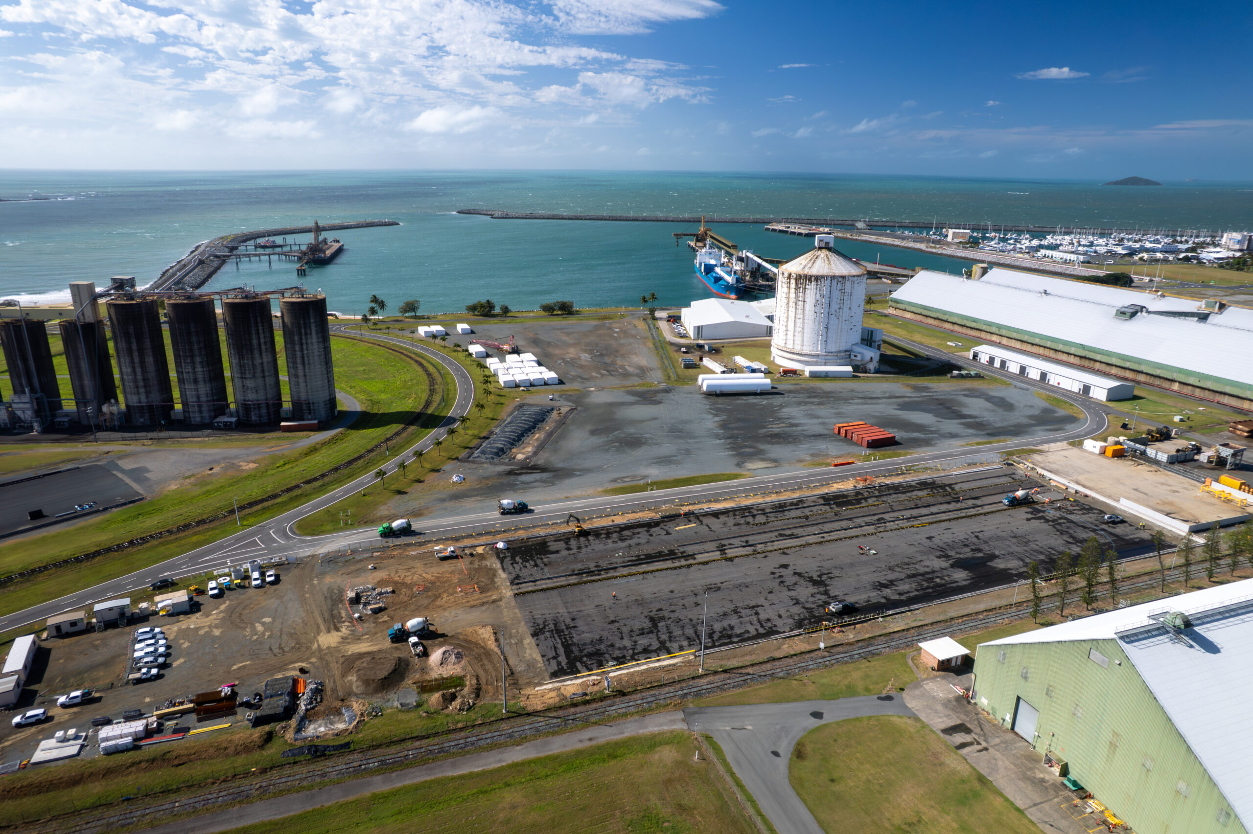 NQBP - Container Depot Construction Site Aerial Photo 1