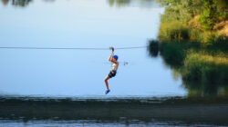 Brisbane River zipline - Newsreel