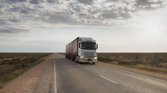 Transporting goods across Nullarbor Plain