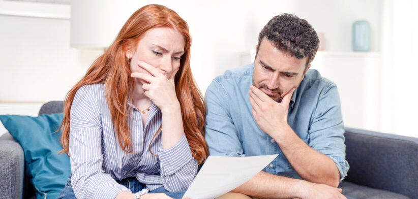 Couple managing the debt unable to pay out loans
