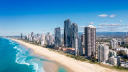 Aerial view of the stunning Gold Coast skyline