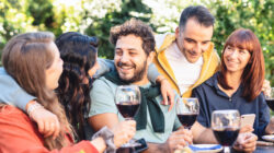 Multiracial Friends Enjoying BBQ party Outdoor.