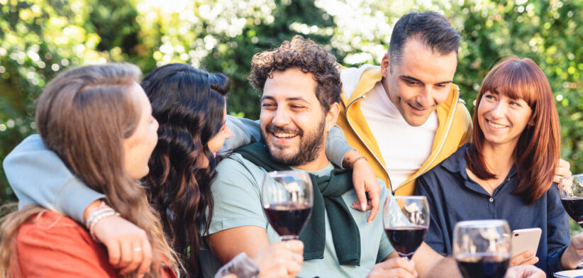 Multiracial Friends Enjoying BBQ party Outdoor.