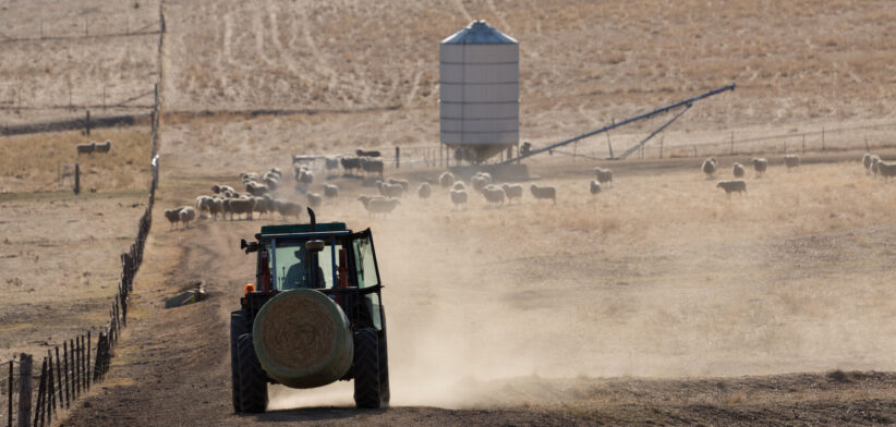 A Tractor on a dry Australian Farm