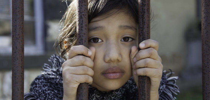 Girl looking sad