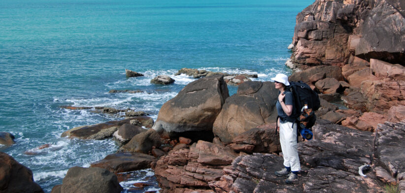 Hiker on Hinchinbrook Island