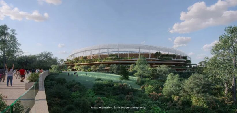 Brisbane Stadium artists impression.
