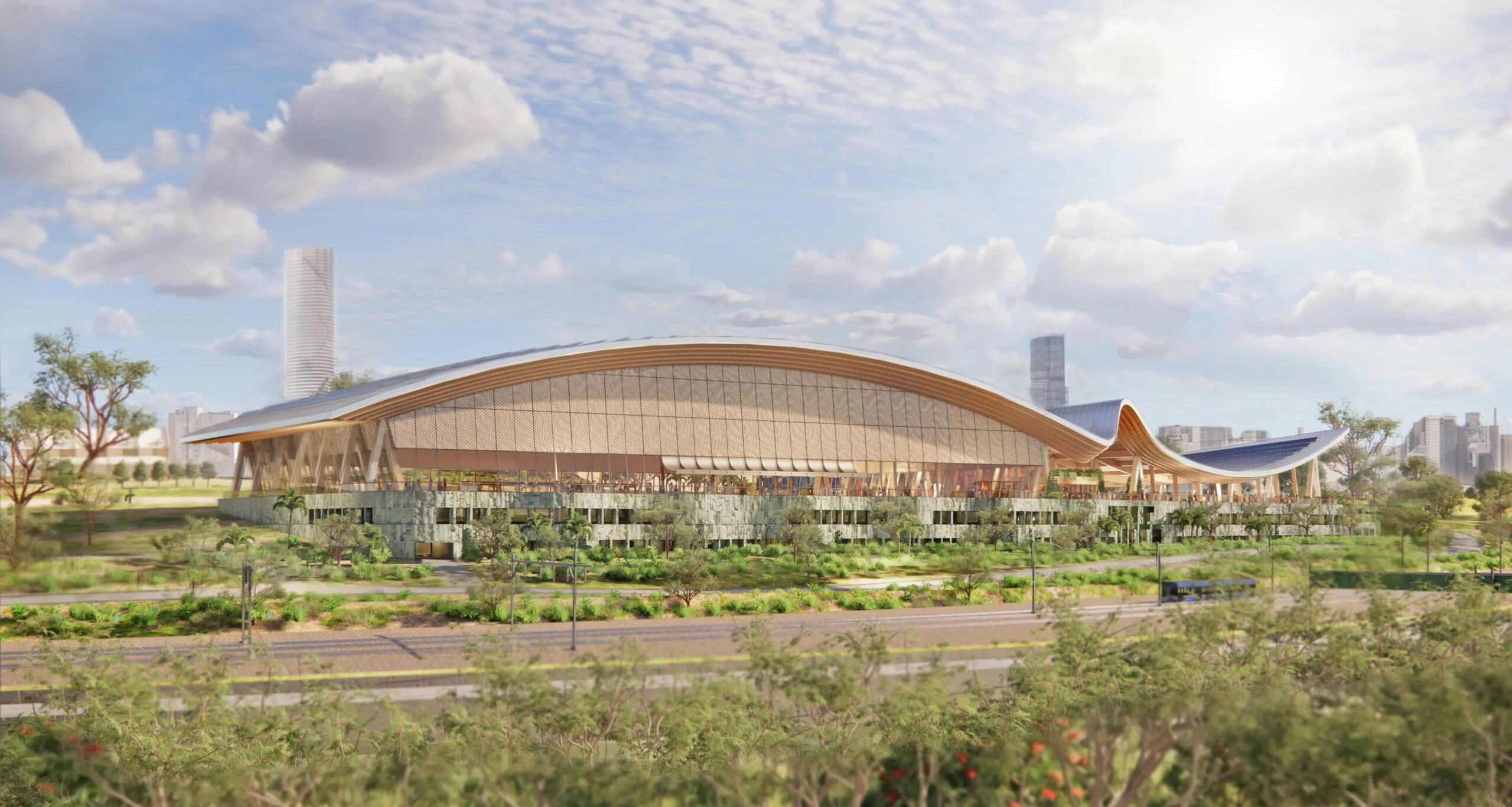 National Aquatic Centre - Newsreel.
