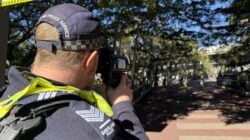 Queensland Police Officer wuth radar. | Newsreel