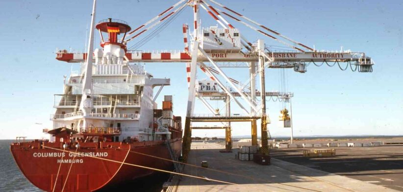 Port of Brisbane – FI CONTAINER TEMRINAL-1st CONTAINER SHIP_August 1981