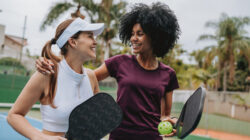 Pickleball celebrating point
