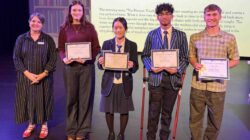 Lachlan pictured far right alongside fellow award recipients and IEUQNT Assistant Secretary Nicole Kapernick