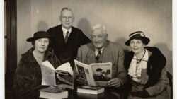 SLNSW_822101_94_Miles_Franklin_far_right_with_W_Farmer_Whyte_standing_Mildred_Seydell_and_M_Paul_Wenz_1938