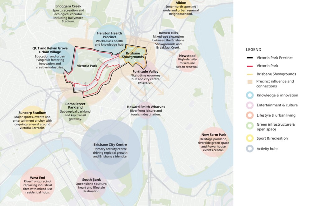 Victoria Park precinct map